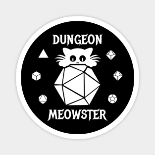 Dungeon Meowster (Dark Background) Magnet